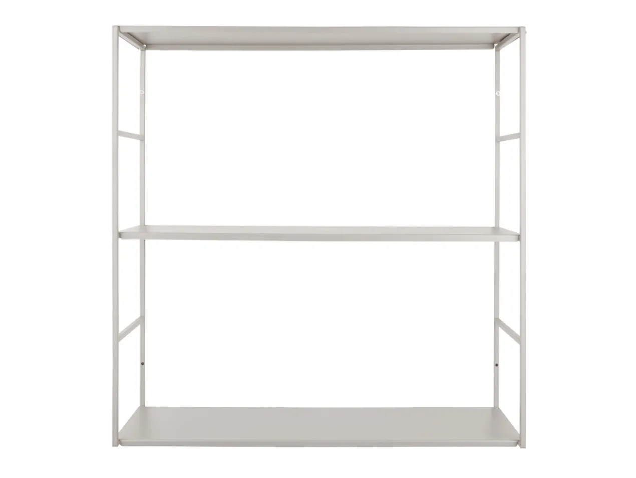 Wall rack Level metal matt warm grey