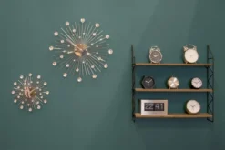 Wall / Table clock Boxed Flip brushed steel