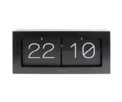 Wall / Table clock Boxed Flip XL matt black