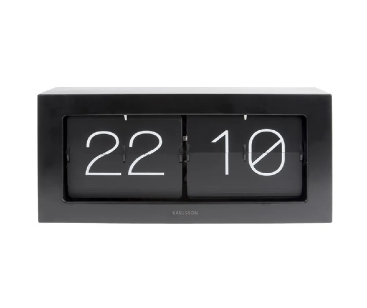 Wall / Table clock Boxed Flip XL matt black