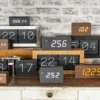 Wall / Table clock Boxed Flip XL brushed steel
