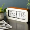 Wall / Table clock Matiz bamboo white
