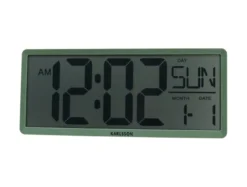 Wall/Table clock Retro LCD jungle green