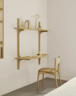 Wandbureau PI eiken gelakt