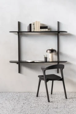 Wandbureau PI wandbureau donker mahonie