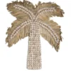 Wanddecoratie Palmboom schelpen/palmblad M
