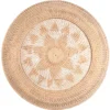 Wanddecoratie Rotan Pelat musim penas Ø 50cm incl. hanglus