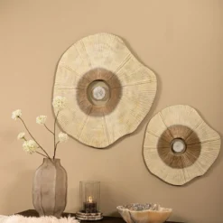 Wanddecoratie Solara beige 89 cm