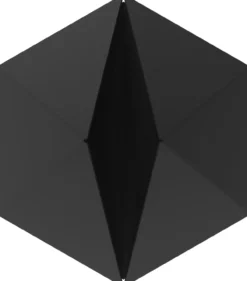 Wandhaak Towel Diamond °01 Black - 1 wandhaak