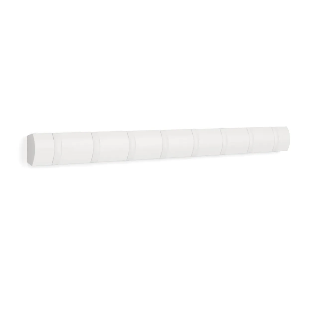 Wandkapstok Flip 8 haken wit