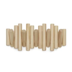 Wandkapstok Umbra Picket 5 haken naturel hout