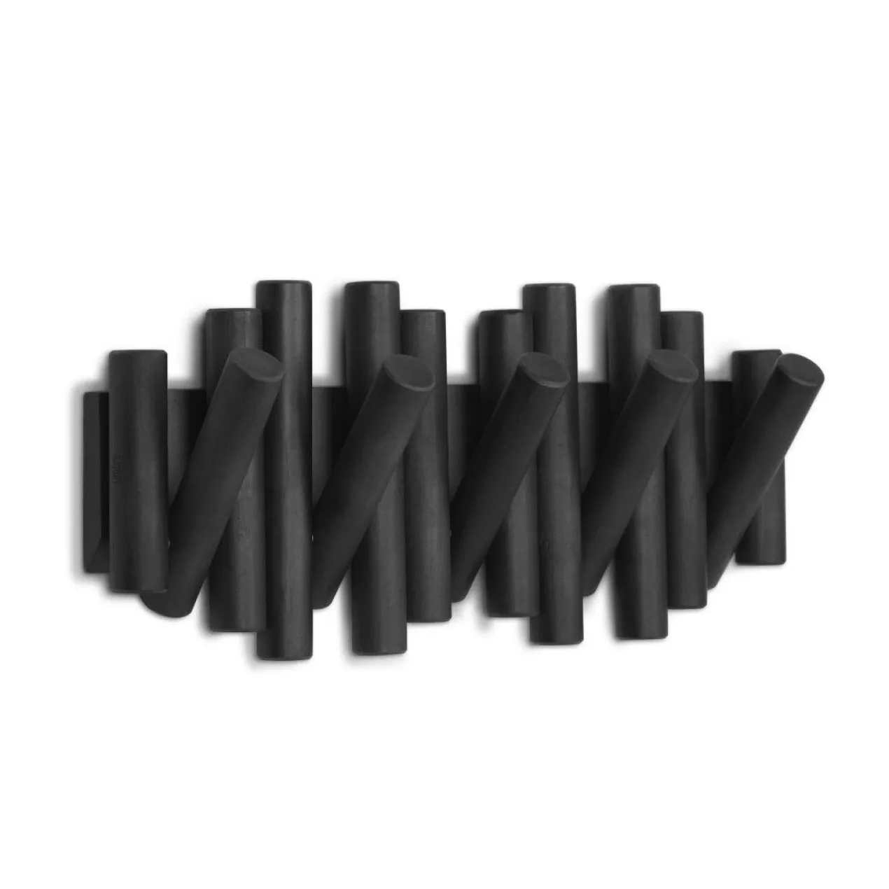 Wandkapstok Umbra Picket 5 haken zwart