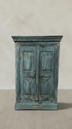 Wandkast blauw uniek