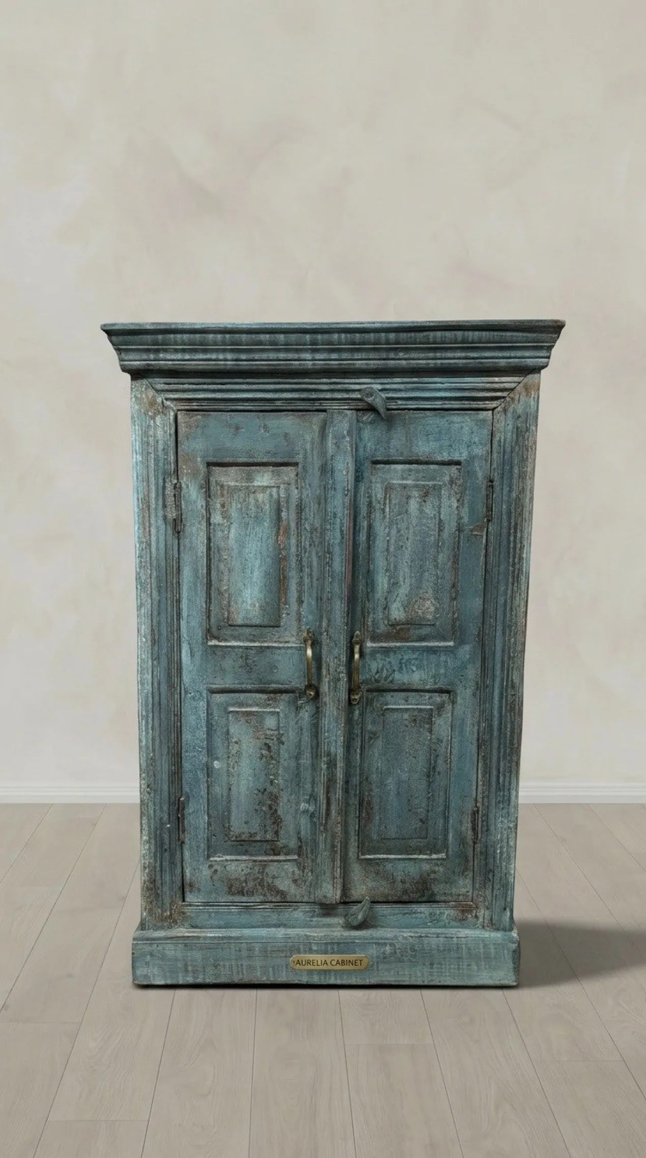 Wandkast blauw uniek