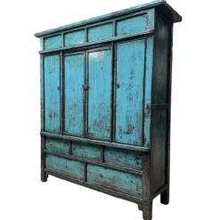 Wandkast blauw uniek lak