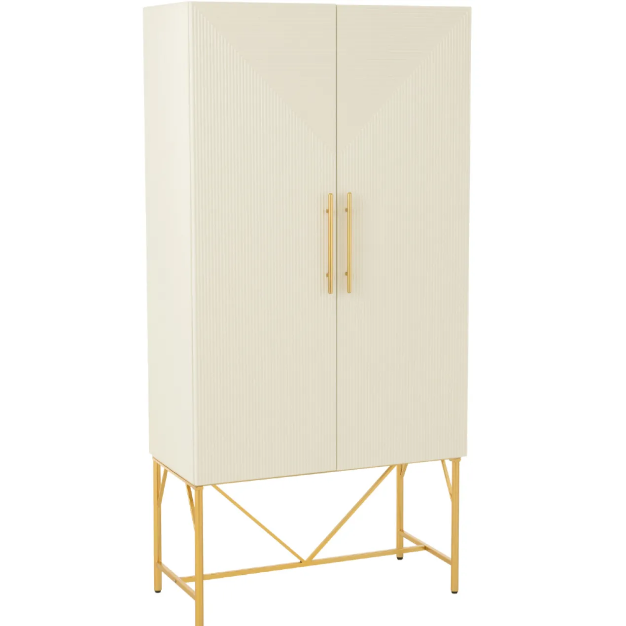 Wandkast Clara wit/goud