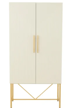 Wandkast Clara wit/goud