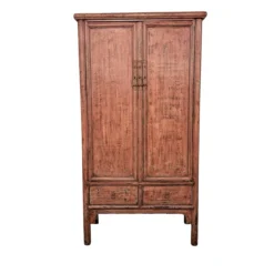 Wandkast 2 deur 4 la roze/rood uniek