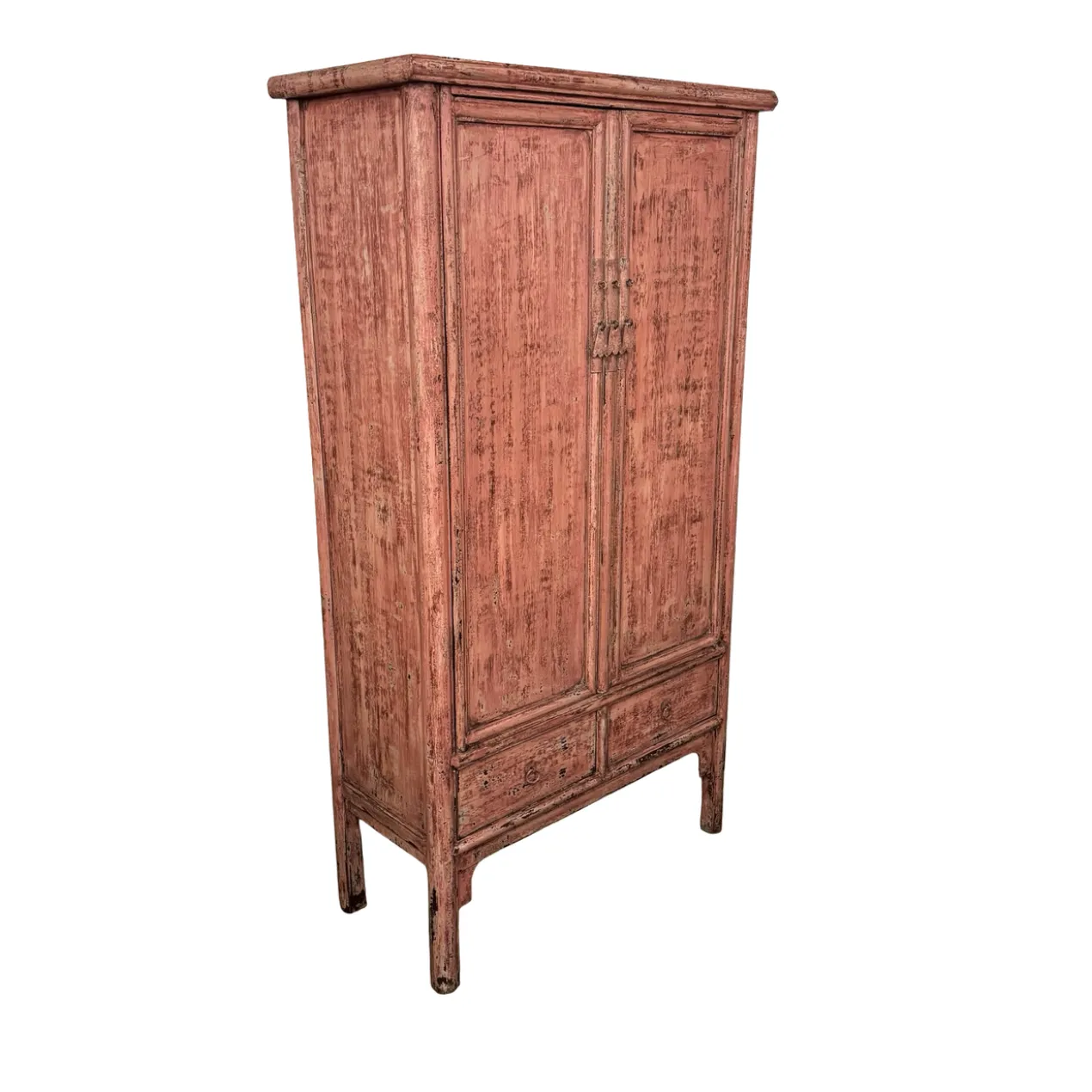 Wandkast 2 deur 4 la roze/rood uniek