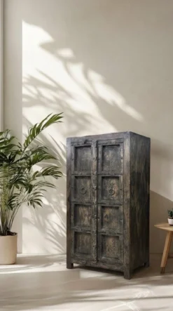 Wandkast 2 deur zwart finish