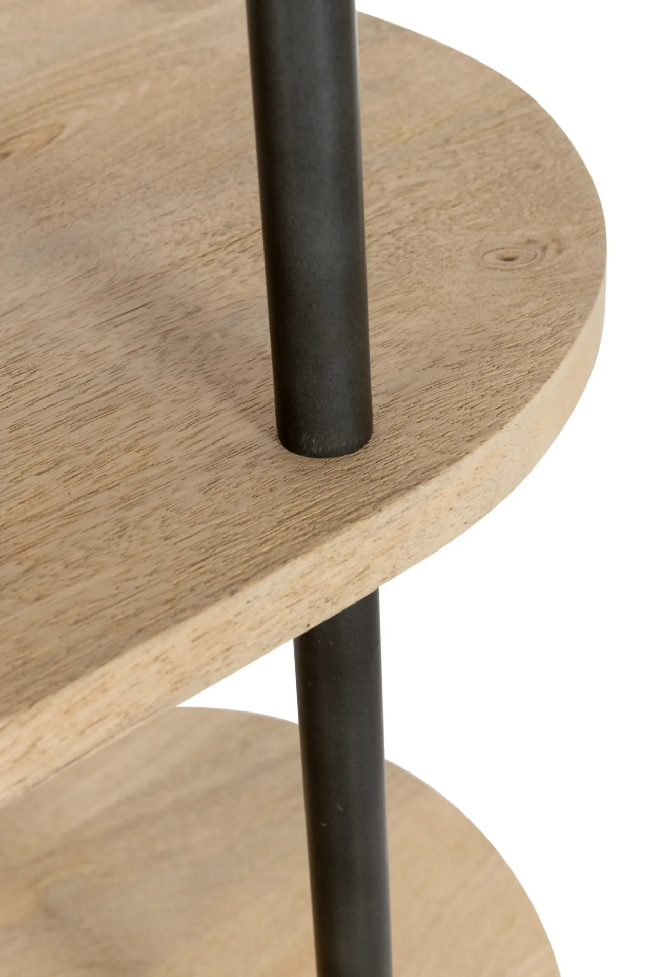 Wandkast Eli 5 planken mangohout/staal naturel