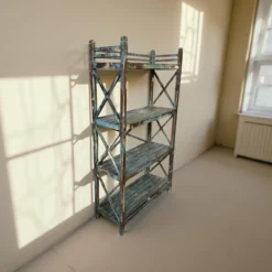 Wandkast groot uniek blauw