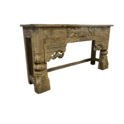 Wandkast met mooie snijwerk naturel