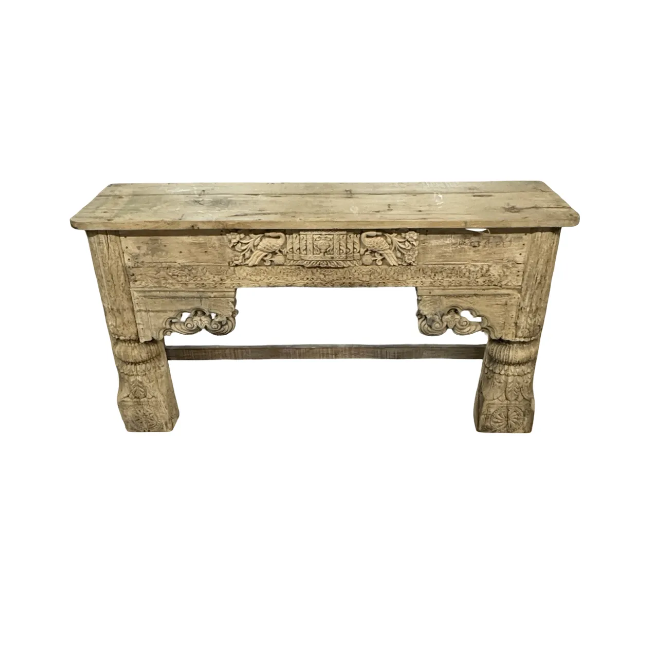 Wandkast met mooie snijwerk naturel