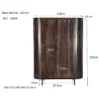 Wandkast Nairo walnut
