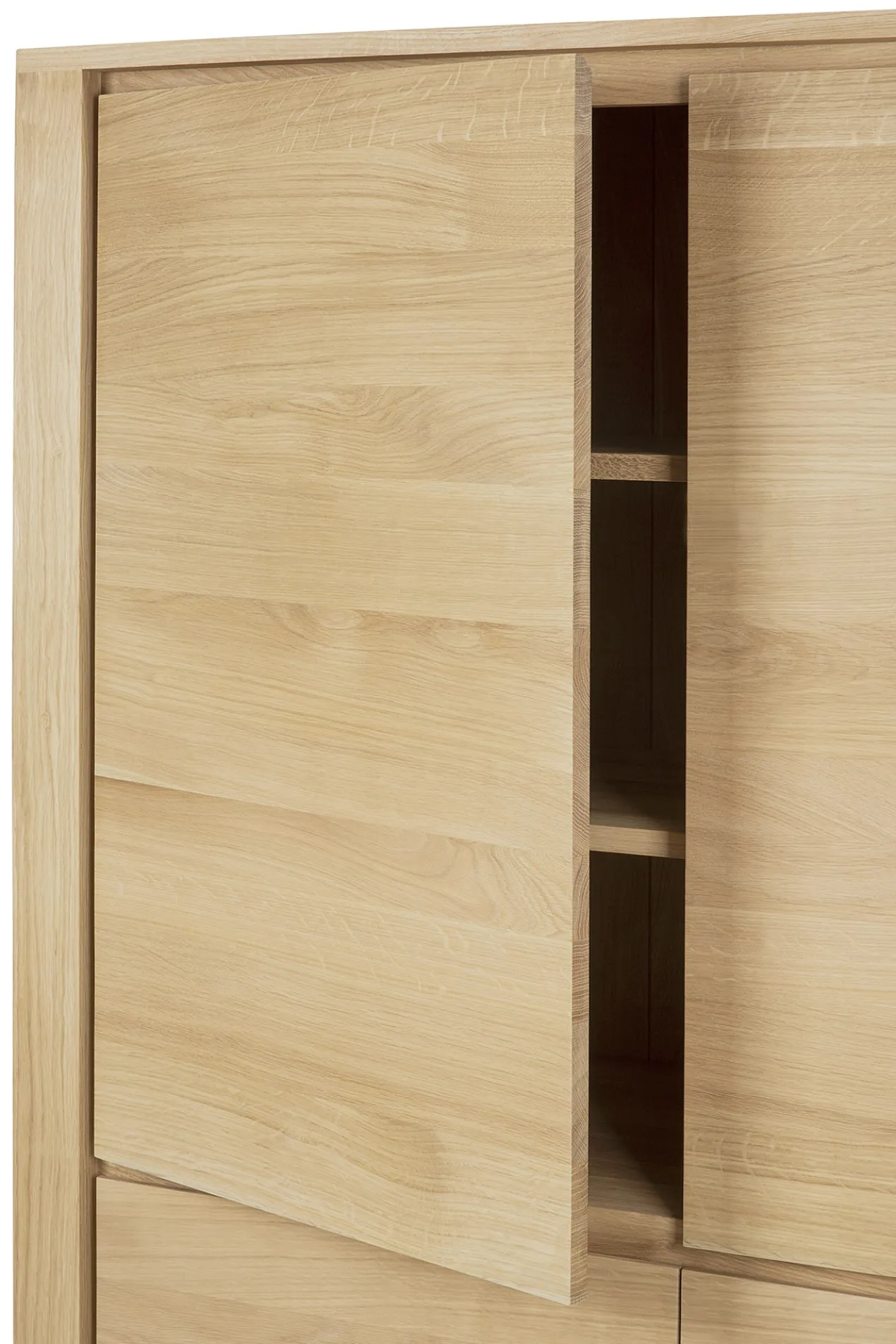 Wandkast Shadow - eiken geolied - 115x45x160
