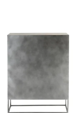 Wandkast Shanil 2 deuren bruin/grijs