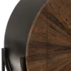 Wandkast Shanil Rond bruin/zwart