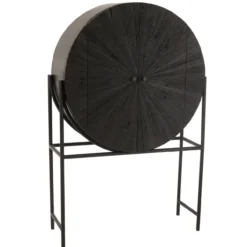 Wandkast Shanil Rond zwart