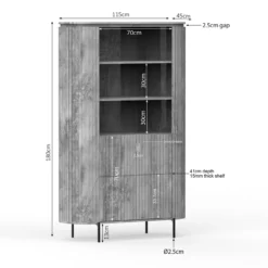 Wandkast Sol Taupe