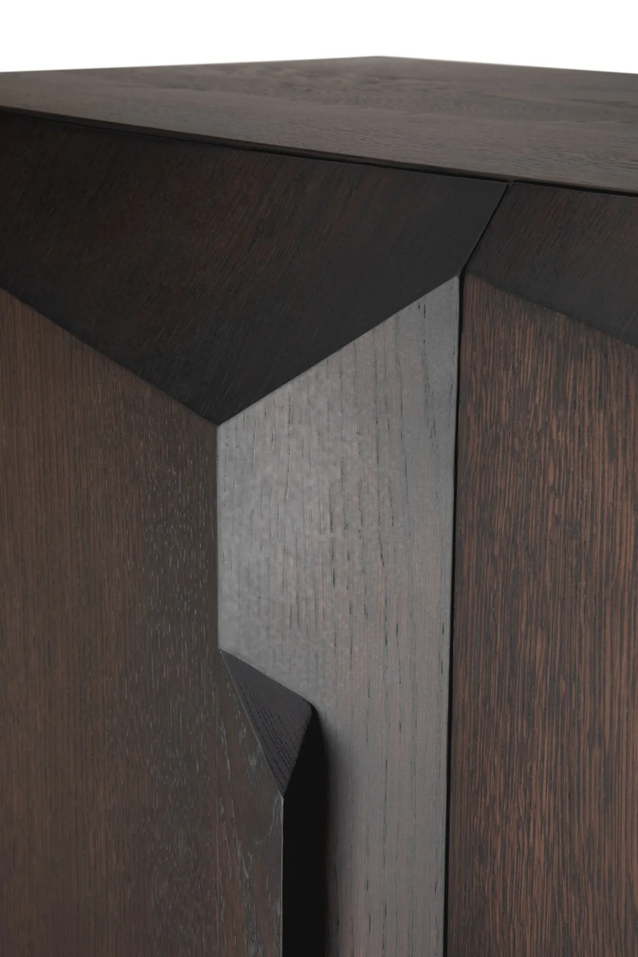 Wandkast Stairs - bruin eikenhout - 100x46x150