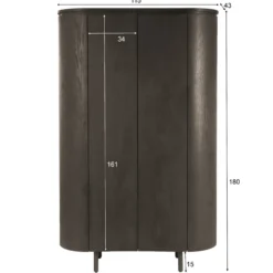 Wandkast Tavio espresso