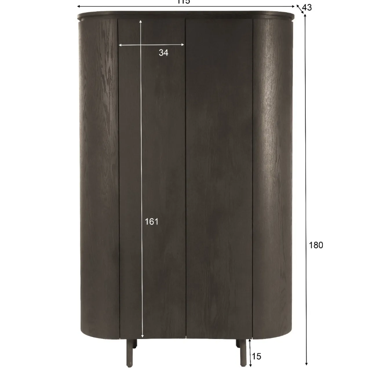 Wandkast Tavio espresso