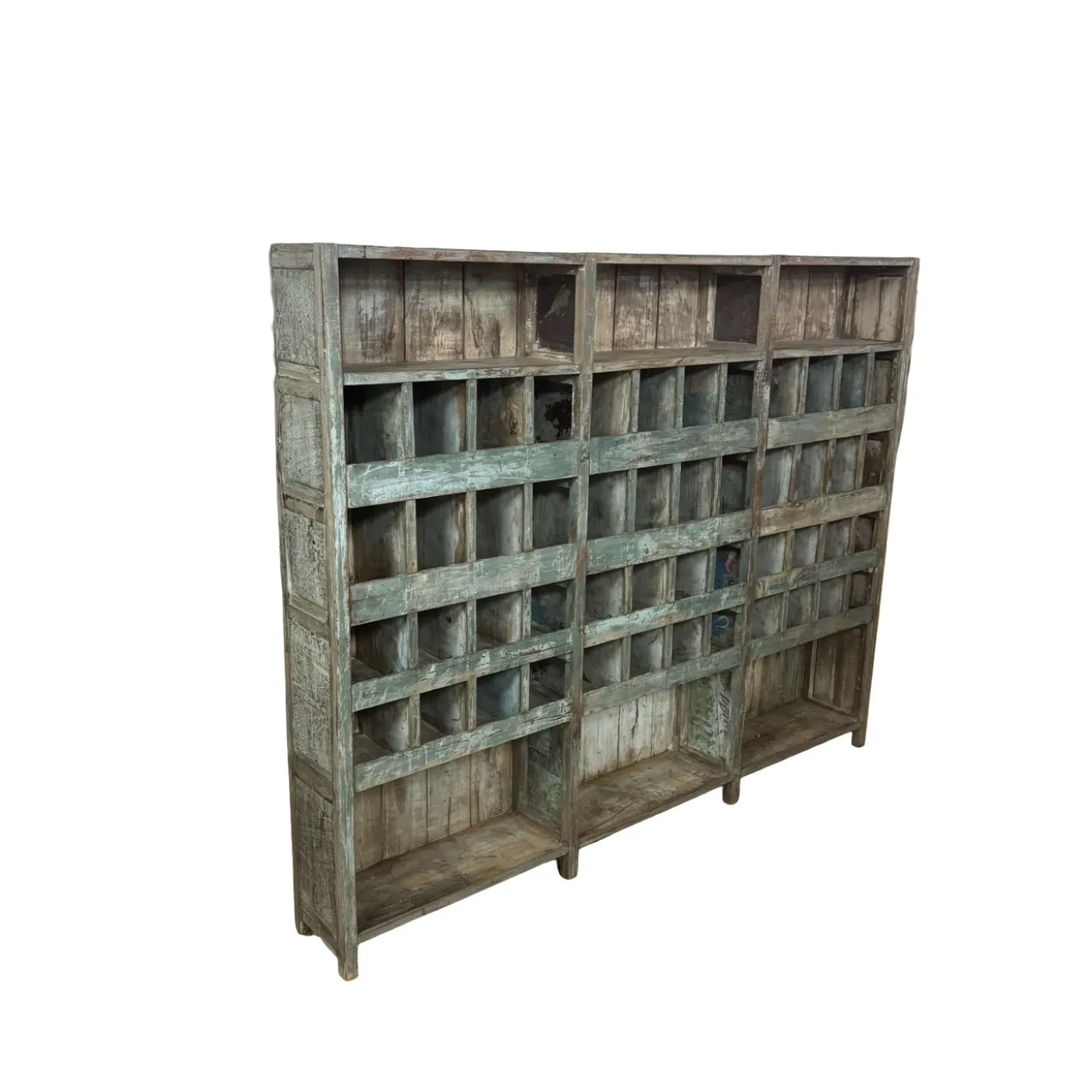 Wandkast vakken groot blauw
