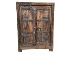 Wandkast vierkant antiek finish