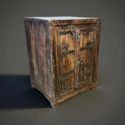 Wandkast vierkant antiek finish