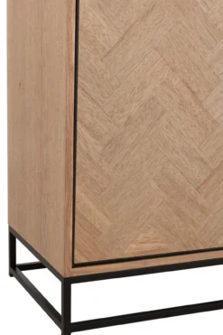 Wandkast Zigzag hout/metaal Naturel