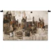 Wandkleed Abstracte schilderkunst 210 x 150 cm