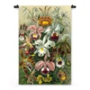 Wandkleed Illustratie van exotische bloemen 210 x 150 cm