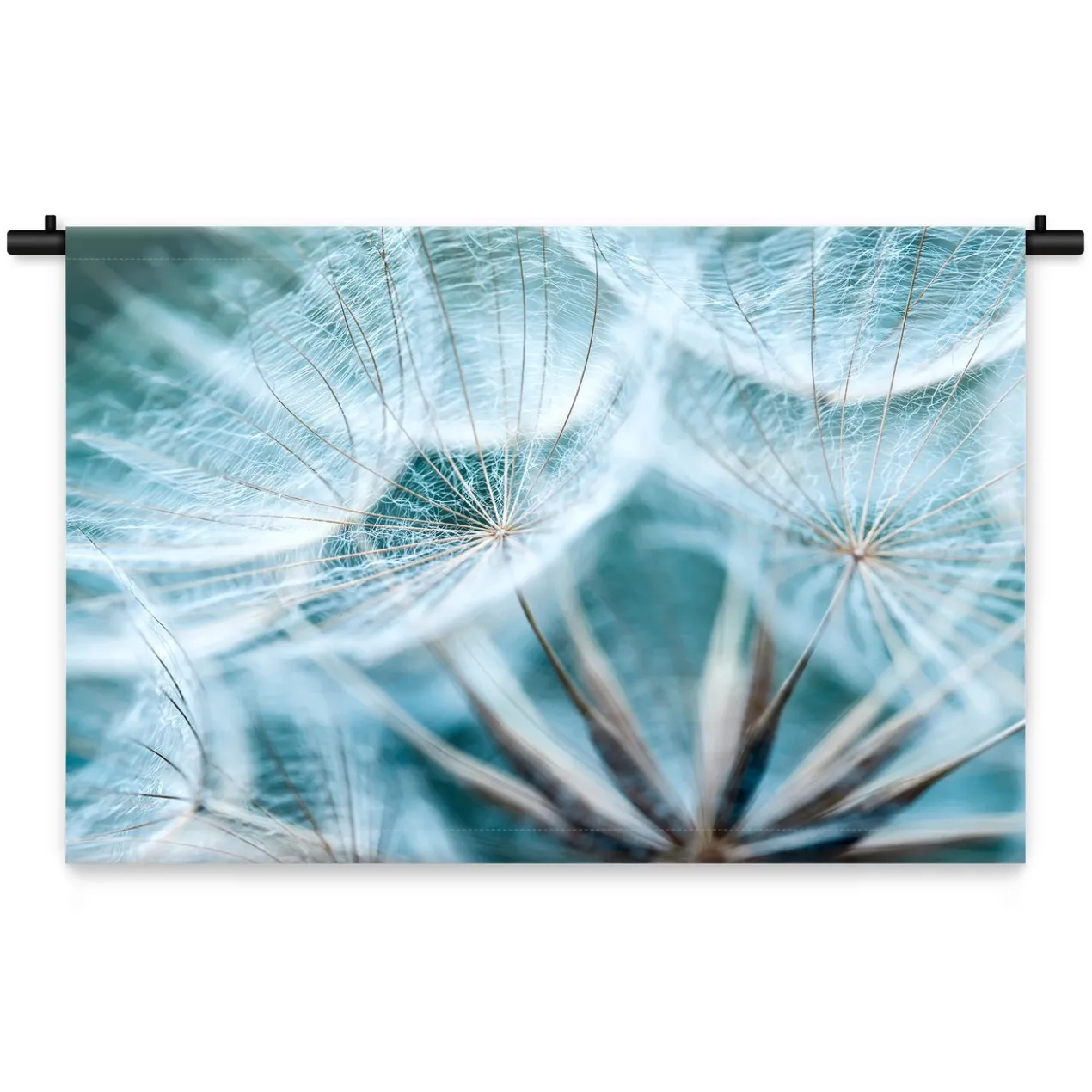 Wandkleed Paardenbloemen van dichtbij 180 x 120 cm