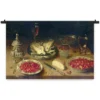 Wandkleed Stilleven eten en drinken 150 x 100 cm
