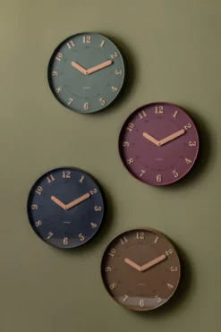 Wandklok Amena Zwart