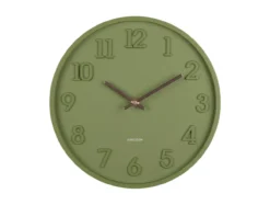 Wandklok Calma - Legergroen