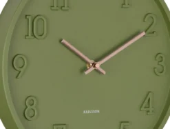 Wandklok Calma - Legergroen