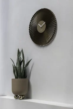 Wandklok Cascara Mokkabruin