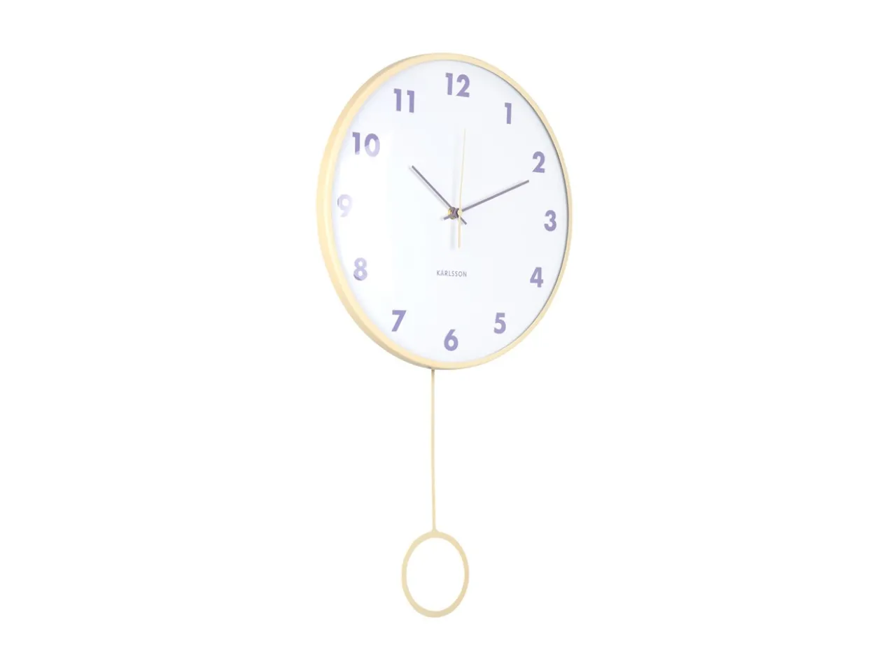 Wandklok Cheeky Dome - Zachtgeel